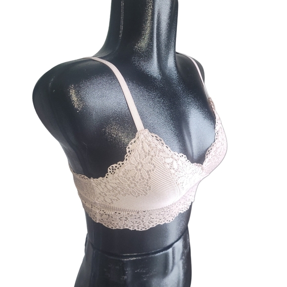 Aerie Tan Colored Pullover Lace Bra XS - Picture 2 of 4